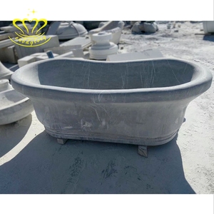 Baignoire en marbre autoportante Portable Design rectangulaire pour intérieur extérieur Exerior appartement hôpital entrepôt <span class=keywords><strong>chambre</strong></span> Massage - Product Image 5