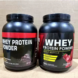 Nutrition Sportive OEM Marque Privée Poudre de Protéine de Lactosérum Saveur Fraise 1kg 40 Portions Supplément Énergétique pour le Développement Musculaire - Product Image 3