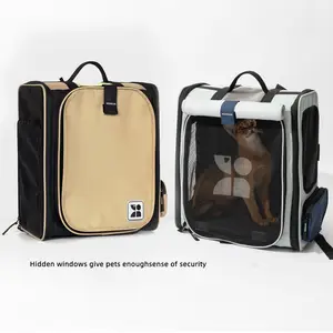 Portable Pet Carrier Cat Travel Carrier Backpack For Large Cat Bag
