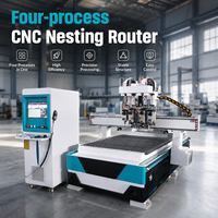 Routeur CNC Chenmai Shandong à quatre axes, machine robuste avec plateau stable et de précision pour la fabrication de portes d'armoires et de panneaux