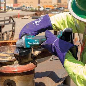 Amoladora Angular Inalámbrica de Litio Recargable de 18 V para <span class=keywords><strong>DGA504</strong></span>, Kit de Herramientas Eléctricas de Pulido y Corte de 4 Velocidades, 800 W para Bricolaje - Product Image 4