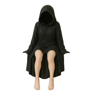 Nuova Statua Misteriosa in Resina per Halloween, Regina in Abito Nero, Decorazione Artistica per la Casa - Product Image 5