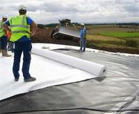 Géotextile en plastique PP polypropylène blanc de haute qualité pour les applications de remblai de route de jardin de barrage de drainage
