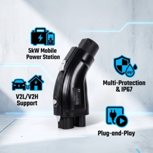Nouveau CCS2 GBT 5kW V2L Déchargeur <span class=keywords><strong>Prise</strong></span> Européenne Bidirectionnel pour Charge Véhicule-à-charge (V2L/V2H) Usage <span class=keywords><strong>Domestique</strong></span> DC 200-1000V 250A - Product Image 3
