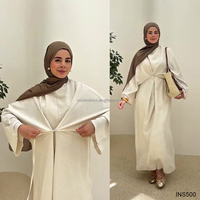 Abaya fermée au design tendance 2026, vente en gros Dubaï, Abaya arabe modeste personnalisée