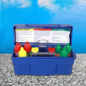 Kit de <span class=keywords><strong>test</strong></span> d'<span class=keywords><strong>eau</strong></span> pour piscine et <span class=keywords><strong>spa</strong></span> Water Faery, options 2 voies et 5 voies pour les niveaux de pH et de chlore, résultats rapides et précis - Product Image 3