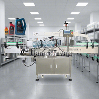 BRIGHTWIN étiqueteuse automatique manuelle de bouteille ronde en plastique d'eau minérale pour la machine à emballer d'étiquettes d'autocollant de bouteilles rondes