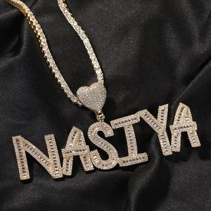 Collar con Colgante de <span class=keywords><strong>Letra</strong></span> Única del Alfabeto, Estilo Cursivo, con Incrustaciones de Circonitas, Diseño de Corazón - Product Image 6