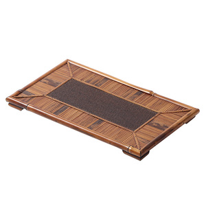Bandeja Rectangular de Bambú y Ratán para Té, Accesorio para Servir, Tapete para Tazas, Soporte para Tetera, Hecho a Mano - Product Image 5