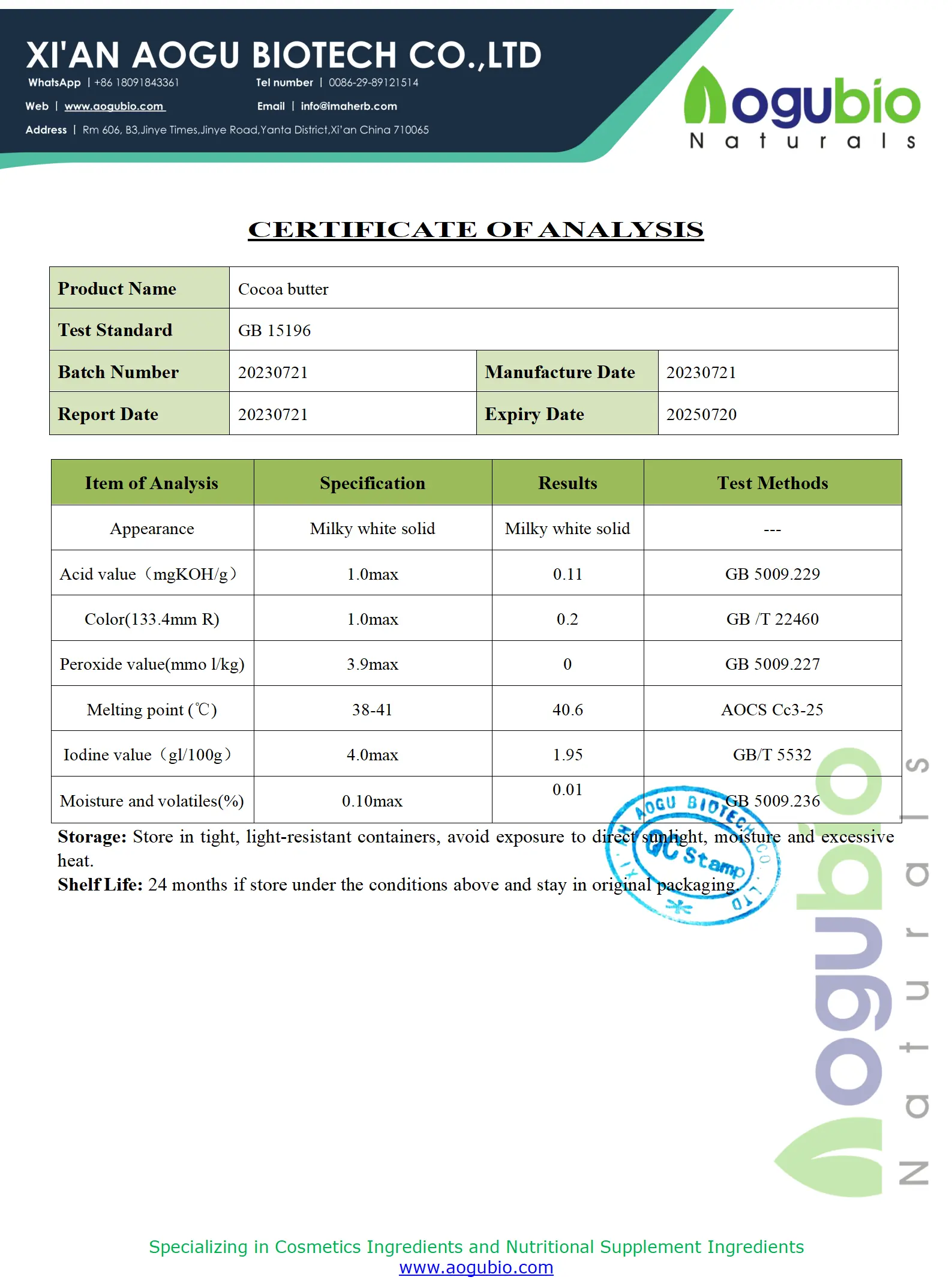 Bán chạy nhất Bơ ca cao Hữu Cơ tinh chế/chưa tinh chế Bơ ca cao