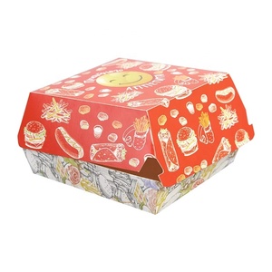ハンバーガー持ち帰り用ボックス 高品質使い捨てバーガーボックス ハンバーガーボックス - Product Image 4