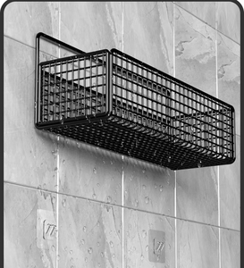 Bathroom <b>Shower</b> Shelf With Hooks Kitchen Organizer <b>Shelves</b> <b>Corner</b> Frame Iron <b>Shower</b> Caddy Storage Rack Shampoo Holder - Product Image 4