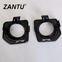 Couvre-phare antibrouillard avant LR040783 LR040784 Gauche Droit Paire Noir Anneau Argenté 2011-2015 Ajustement Direct pour Land Rover Freelander 2