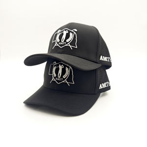 Casquette de golf OEM personnalisée en maille perforée avec logo, 6 panneaux, visière légèrement incurvée, fermeture snapback, patch en caoutchouc imperméable, motif léopard, style sportif - Product Image 2