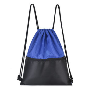 Promotional Custom Colorful Durable Fitness Basketball Clothes Beach Backpack 210D Polyester Drawstring Backpack Bag With Zipper
