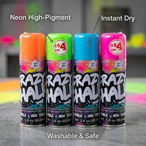 Vente en gros de craie en <span class=keywords><strong>spray</strong></span> <span class=keywords><strong>Crazy</strong></span> Chalk 3oz, craie en <span class=keywords><strong>spray</strong></span> lavable multicolore, lot en vrac pour les jouets et les fournitures de fête pour enfants - Product Image 2