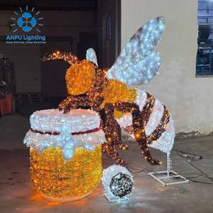 ชุดไฟตกแต่งสวนกลางแจ้ง Anpu Lighting Giant 3D LED รูปทรงหม้อน้ำผึ้ง ทำจากอลูมิเนียมอัลลอยด์ กันน้ำระดับ IP65 เหมาะสำหรับเทศกาลต่างๆ - Product Image 1