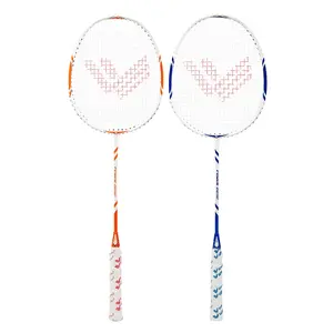 Hoge Kwaliteit Badminton Racket Aluminium Eendelig Ultralichte Hoge Elasticiteit Racket Volwassen Badminton Training Racket Klaar