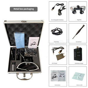 Loupes dentaires de haute qualité avec source de lumière LED, distance focale de 420 mm pour l'examen et le <span class=keywords><strong>traitement</strong></span> dentaires - Product Image 4