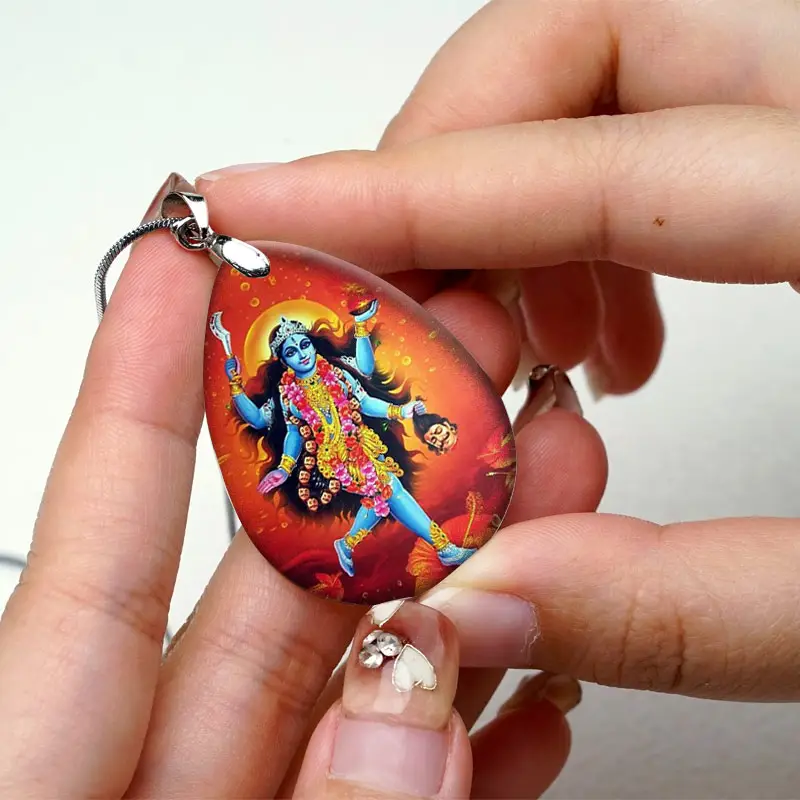 Indiase Geluksketting Ganesh Krachtige Wijsheid Amulet Bescherming Religieuze Hanger Ketting Voor Mannen Vrouwen