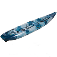 Double siège de haute qualité assis sur le dessus 2 personnes LLDPE bateaux de pêche canoë kayak