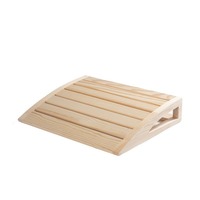 Vente chaude en stock universel hammam dossier colonne cervicale soutien Sauna oreiller en bois pour cou bain transfrontalier