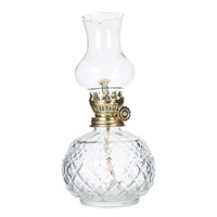 Lampes à huile décoratives en verre, brûleurs vintage, lampes à pétrole, interrupteur réglable, lampes à huile pour l'intérieur