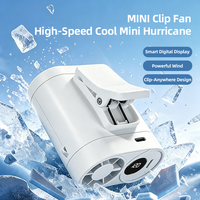 Ventilateur de ceinture AntarcChill 4 en 1, 120 vitesses, affichage numérique, rechargeable par USB C, ventilateur portable à suspendre au cou pour le sport et le camping