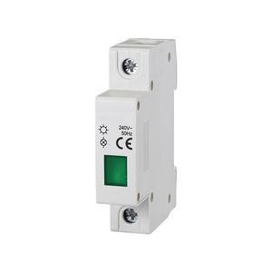 Indicateur de statut Gloca, voyant lumineux 240V, affichage LED vert, plastique IP20 - Product Image 1