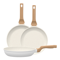Batterie de Cuisine 21 Pièces Haute Qualité en Granite, avec Revêtement Antiadhésif et Fond à Induction pour Cuisine Domestique