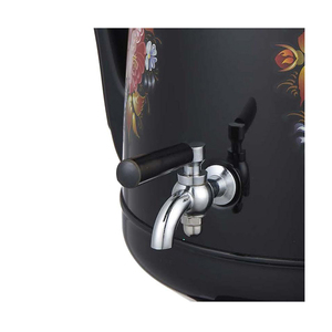 3.5L Household Use Black Color Electric Russian Samovar <strong>Tea</strong> Kettle Double Layers Turkish <strong>Tea</strong> <strong>Maker</strong> With Flower Pattern - Product Image 2