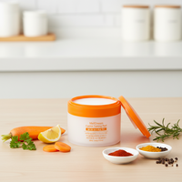 Bouteille cosmétique réutilisable et pliable avec tampons de coton en pulpe, impression UV, commandes personnalisées acceptées, pour crème visage, avec doublure en carton.
