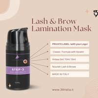 Langkah 3 Laminasi Krim Buatan Italia Keratin LABEL Pribadi Profesional Penggunaan Rumah Lashlift Nourishing Minyak Argan Jumlah Rendah
