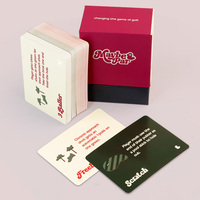 Jeux de cartes en papier écologiques personnalisés en gros, conception OEM/DOM, impression offset 4 couleurs CMYK durable, logo personnalisé pour enfants