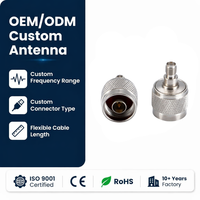 Adaptador N Macho a Hembra Roscada, Conector Coaxial RF de 50 Ohmios para Estación Base de Antena, Compatible con Personalización OEM, Alta Precisión