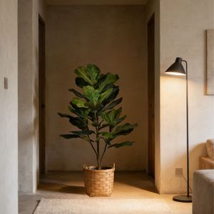 Plantes artificielles de figuier à feuilles de violon de haute qualité à <span class=keywords><strong>prix</strong></span> de gros, décoration moderne pour la maison, plante artificielle en pot de type Lyrata - Product Image 5