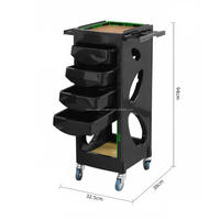 Chariot de Salon de Coiffure Mobile Professionnel Multifonctionnel avec Support pour Sèche-Cheveux et Rangement pour Teinture