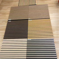 Panneaux insonorisants en bois à grain naturel, design moderne résistant à l'humidité, pour les murs intérieurs des foyers, des hôtels et du commerce