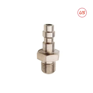 M10 Thread US Stainless Steel Foster Filling Male Customizable Pneumatic <b>Adapter</b> 8mm Quick <b>Plug</b> OEM Supported - Product Image 4
