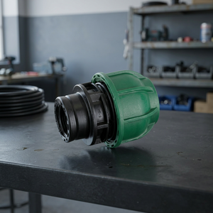 ข้อต่อเกลียวตัวเมียแบบอัดขนาด 20*1/2 นิ้ว ผลิตจากวัสดุ PP เกรด SAP สำหรับท่อ PE/HDPE ระบบประปาและระบายน้ำ - Product Image 2