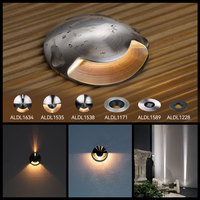 ALPHALUCE Lumière LED encastrée étanche IP67 3W, éclairage paysager extérieur multidirectionnel pour marches