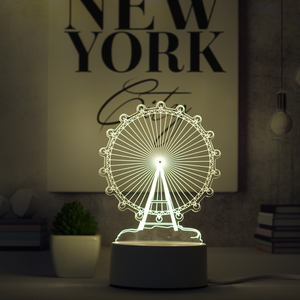 Lámpara led de noche personalizada para niños, iluminación decorativa 3d de acrílico para habitación interior - Product Image 2