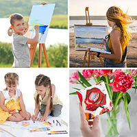 Panneaux de toile de peinture Multi Pack 4x4 "5x7" 8x8 "9x12" 11x14 "100% planches de toile de coton pour la peinture acrylique