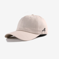 Personalizado al por mayor de algodón unisex de alta calidad bordado Logo 6 paneles papá sombrero de ala curva gorras de béisbol ajustables para los hombres