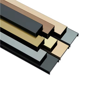 Decoración para el hogar, azulejo de acero inoxidable, ribete de pared, tira de forma especial de Metal para esquina de cerámica - Product Image 2