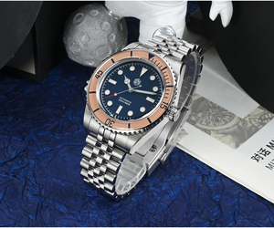 San <span class=keywords><strong>Martin</strong></span> SN0133 Vintage luxe hommes montre de plongée 40mm NH35 automatique mécanique saphir lunette J-type Bracelet étanche 200m - Product Image 3