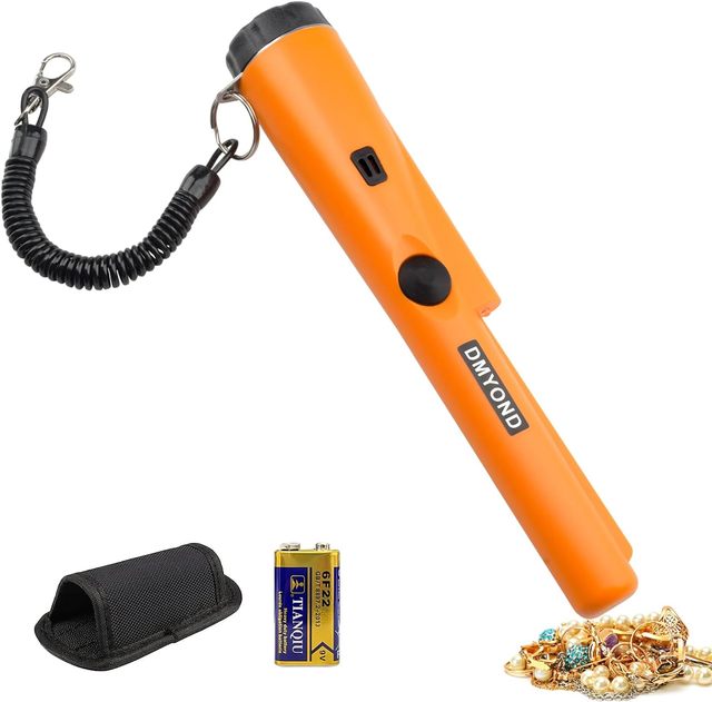 Hot Professional Handheld Metal Detector Positioning Rod Detector Pin Pointer Waterproof Head Pinpointer for Coin Gold Gold Detector