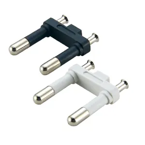 2 pinos tailândia plug inserir a ponte do pino 4.8mm 6amp branco/cor preta com Rohs Reach plástico padrão TIS para Eletrodomésticos