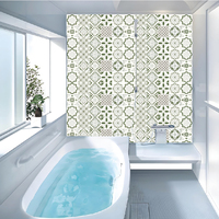 Autocollants de carrelage en vinyle imperméables Art Déco pour cuisine et salle de bain, adhésifs, pelables et repositionnables, pour mur, mariage, 15 pièces, 15x15cm
