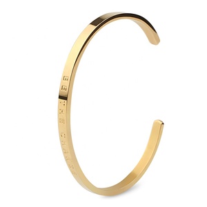 4MM Tùy Chỉnh Cá Nhân Thép Là Sự Thay Đổi Khắc <span class=keywords><strong>Cuff</strong></span> Bangle Bracelet - Product Image 6